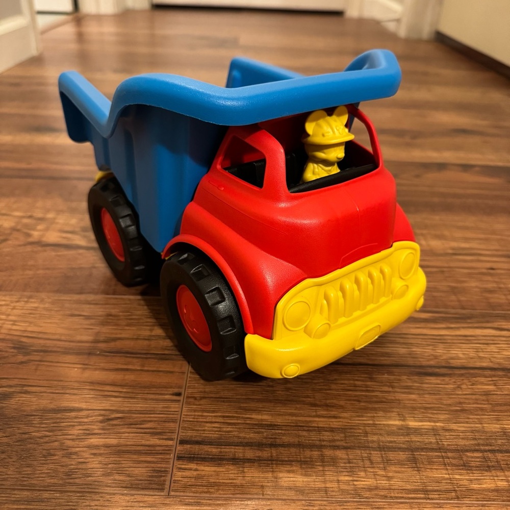Green Toys Mickey Mouse Dump Truck Made in USA Red Blue Yellow